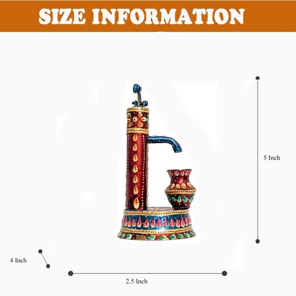 Solid Brass Mini Working Handcrafted Hand Pump (5 Inch) - Picture 6 of 6